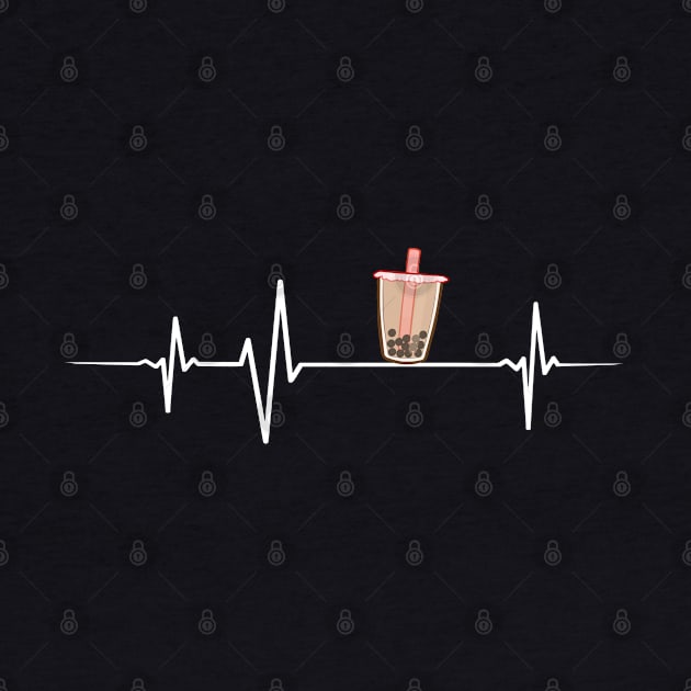 Heartbeat - Boba Tea by InfiniTee Design